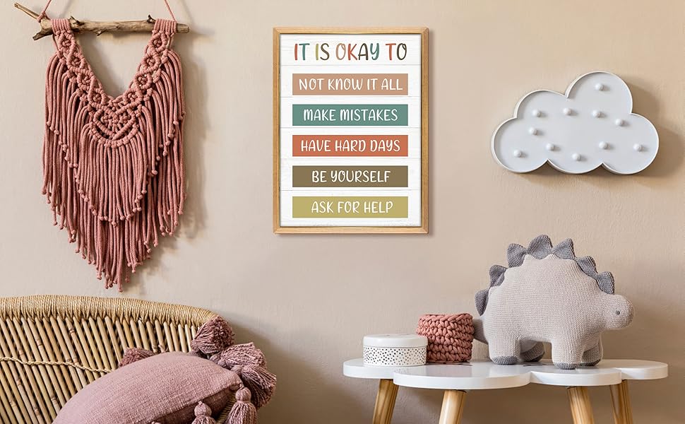 It Is Okay To Be Yourself Boho Rainbow