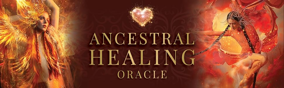 Ancestral Healing Oracle banner with beautiful images either side