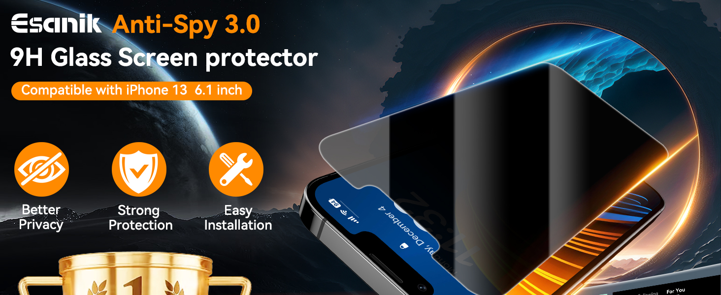 iPhone privacy screen protector