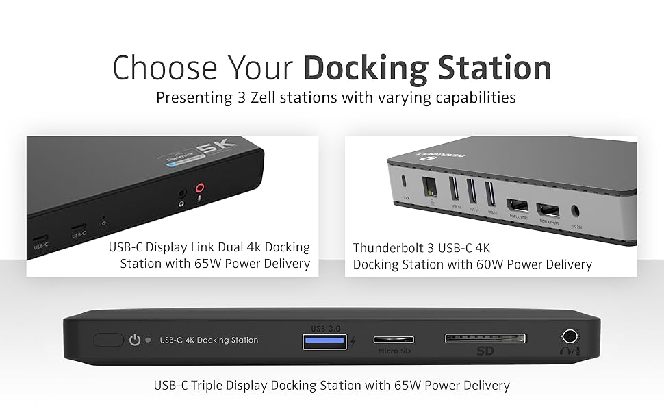 Choose your docking Station