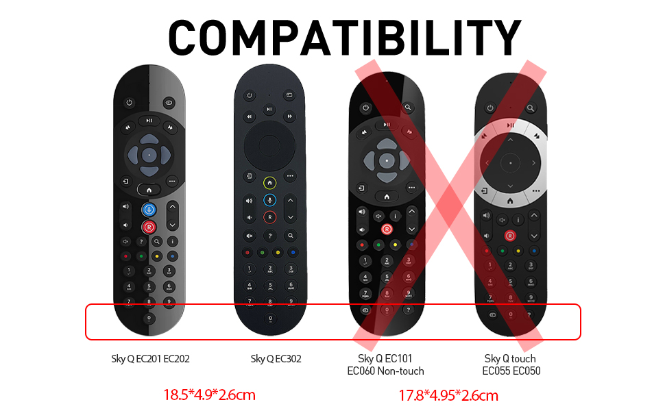 Sky Q Remote Control Cover Compatible with 2020 Newest Sky Q Remote