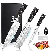 MOSFiATA Chef Knife Set, 3 PCS Professional Sharp 8
