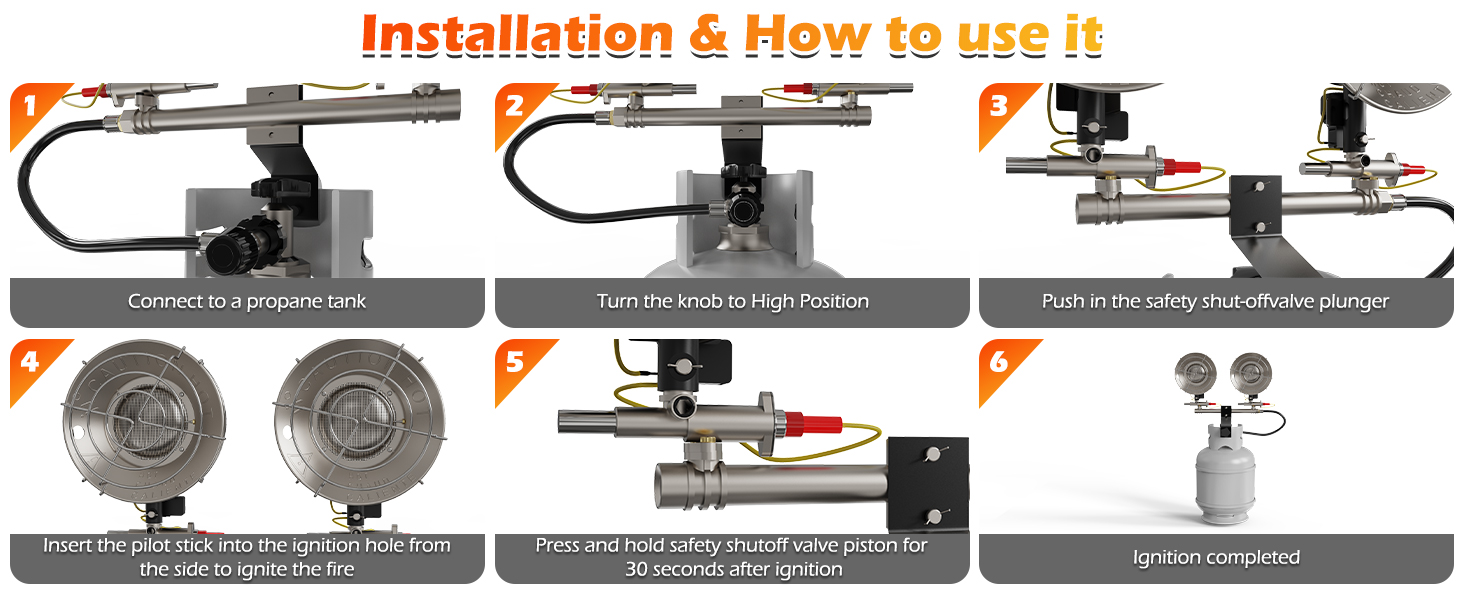 how to use double heater