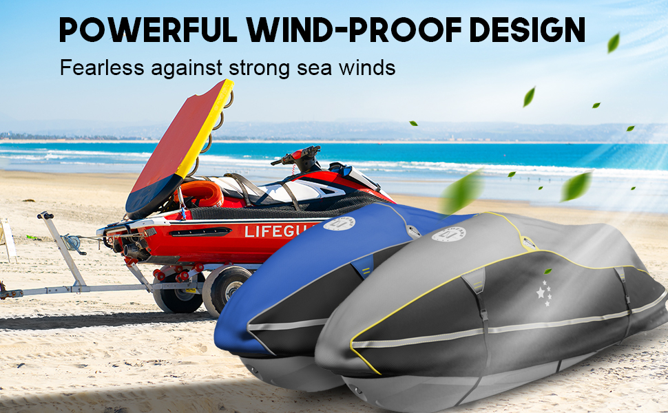 LIBZAKI Jet Ski Cover PWC Cover 23 Seats Heavy Duty