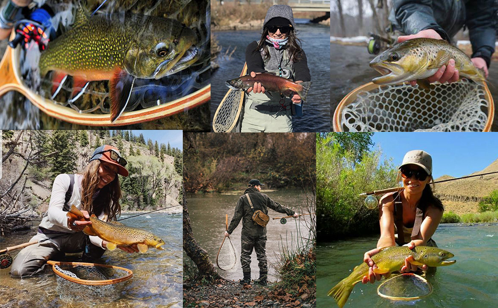 rubber fly fishing net