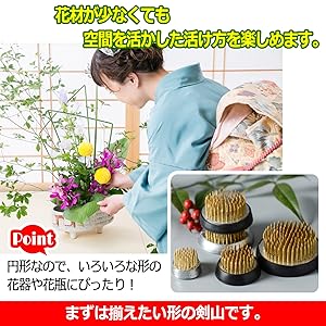 Amazon.co.jp: ZERONOWA 剣山 ミニ剣山 丸剣山 一輪挿し 装飾