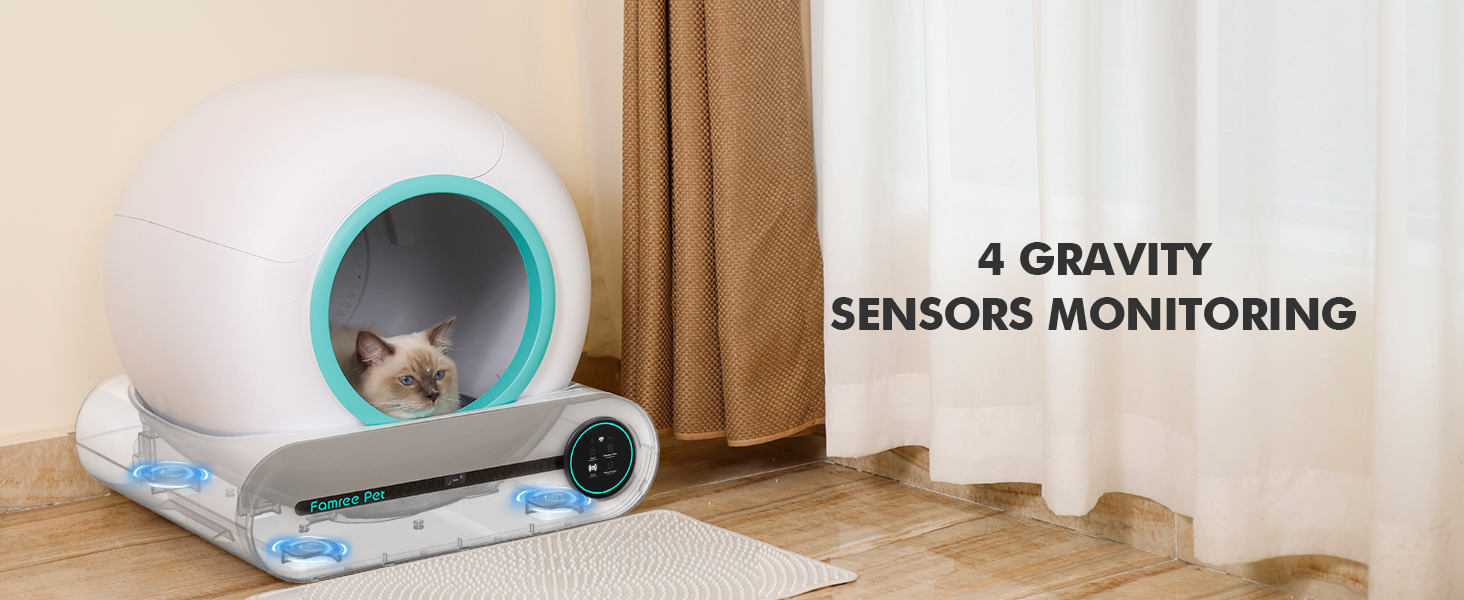 2023 New Famree Pet Smart SelfCleaning Cat Litter Box