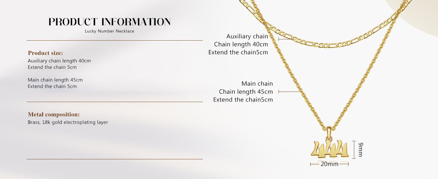 Chain Layering Necklace for Women
