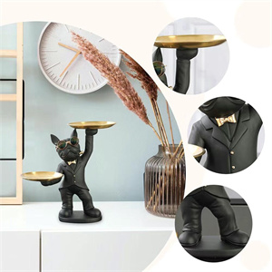 statue, sculpture, dog, french bulldog, bulldog, statue, sculpture, home decor