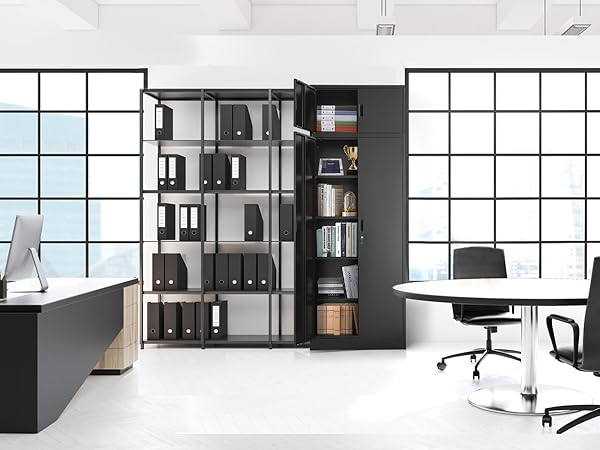 Amazon.com: BESFUR Metal Storage Cabinet 87