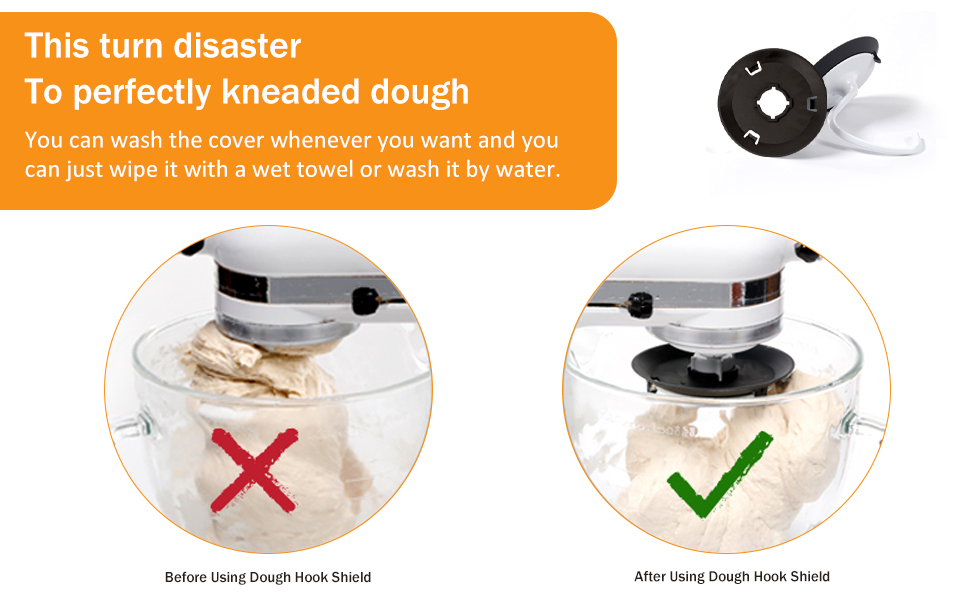Dough Hook Shield for kitchen Mixer, Accessories and