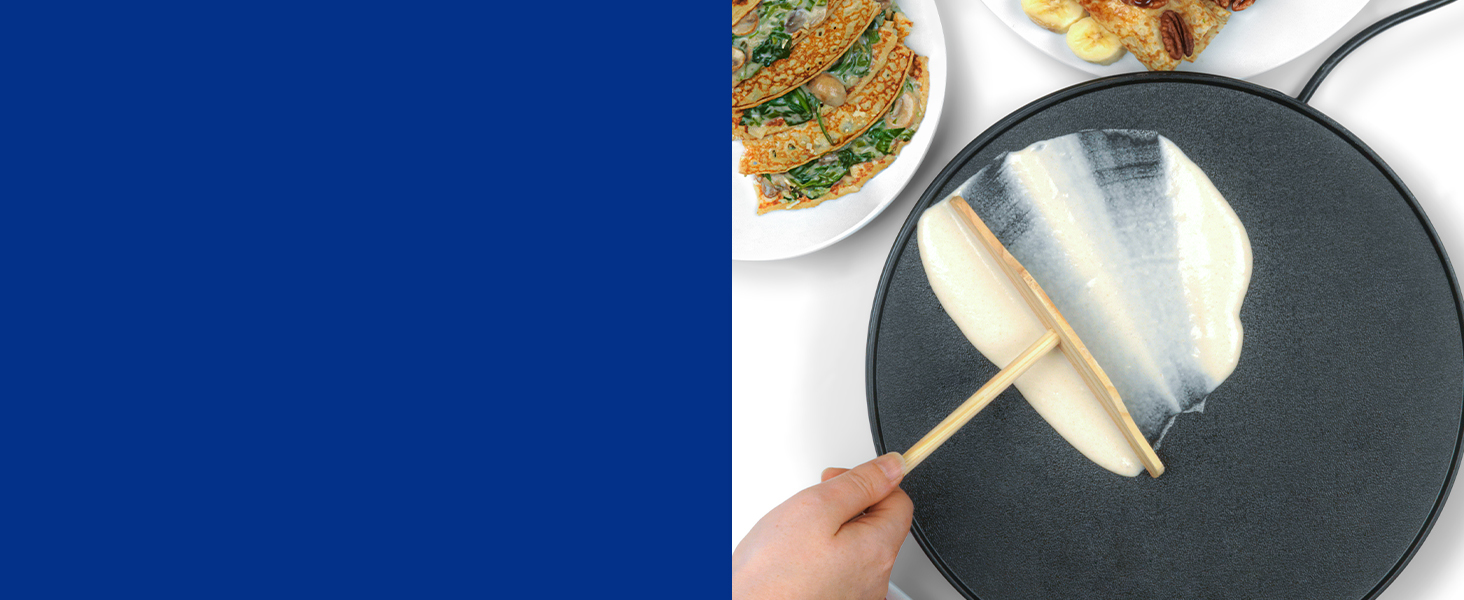 Giles & Posner EK2510G Electric Pancake Maker Traditional French