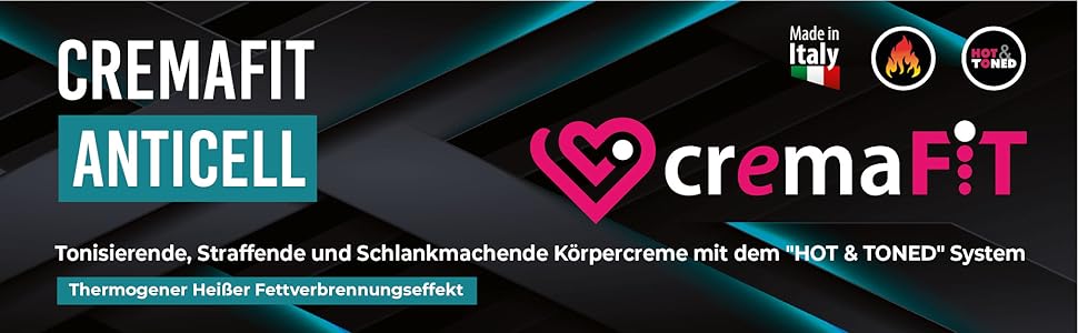 Tonisierende, straffende und schlankmachende Körpercreme mit dem "hot & toned"-System