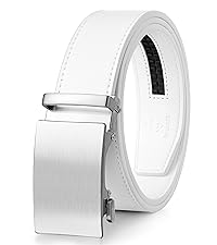 White Ratchet Belt