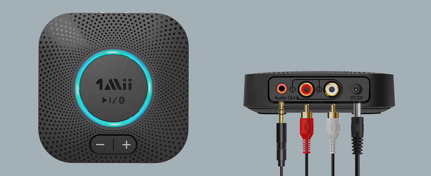1Mii B06S Bluetooth Audio Adapter mit Lautstärkeregelung, HiFi