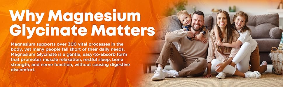 Pure magnesium glycinate liquid drops supplement for adults wellness family support