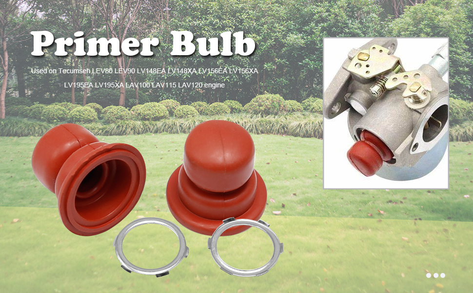 5 Pcs Engine Primer Bulb Replacement for Tecumseh Carburetor 640262