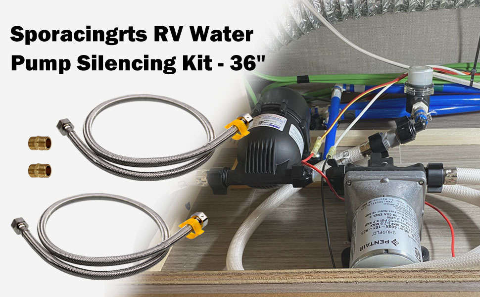 Sporacingrts RV Water Pump Silencing Kit 36" Reduce