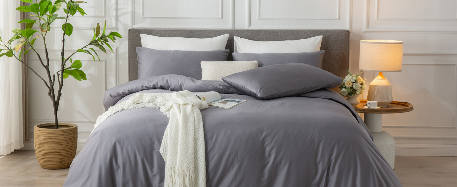 Duvet Cover Queen Size 100 Cotton Satin Comforter Cover