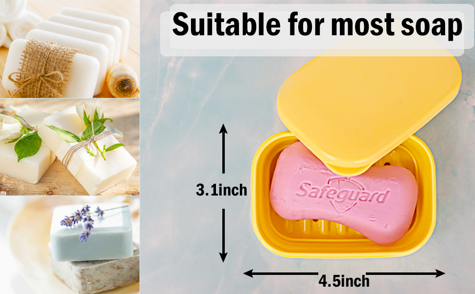 Fiezkaa Travel Soap Container, 1 Pack Bar Soap Holder