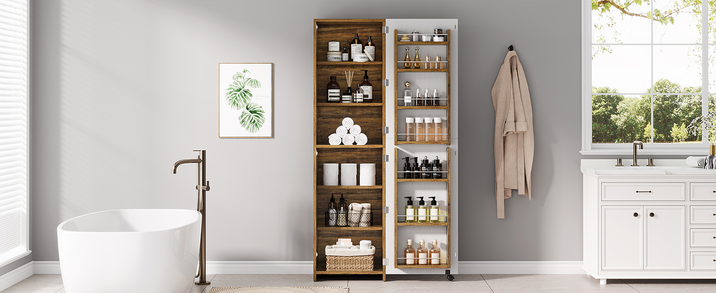 Condemo Pantry Set of 2, 71 inch Tall Modern Food