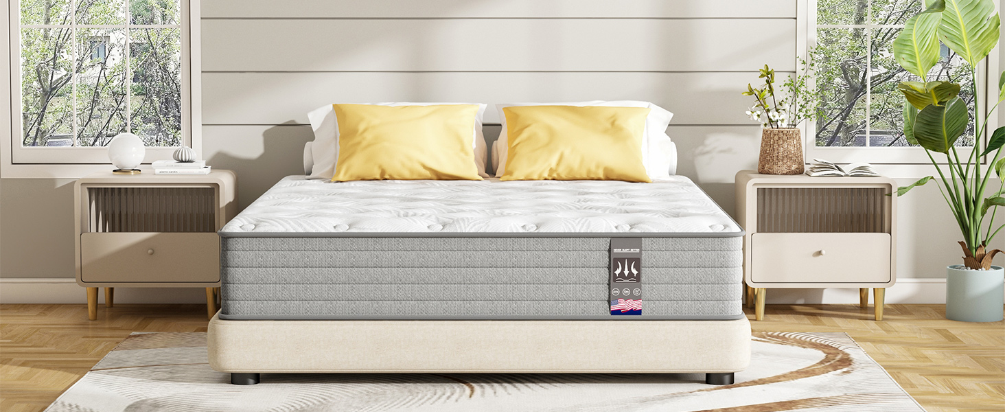 Twin XL Mattress,12 Inch Superior Hybrid XL Twin Mattress