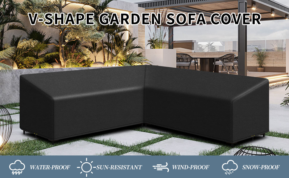 L-Shape Garden Furniture Cover