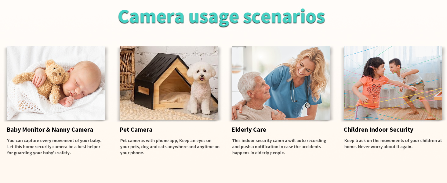 Camera usage scenarios