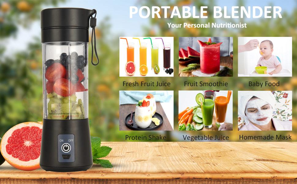 Portable Blender, Personal Size Blender USB Juicer Cup