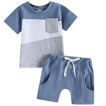 baby boy clothes 9-12 months summer outfits newborn shorts set 0-3 3-6 6-9 12-18 18-24 months blue