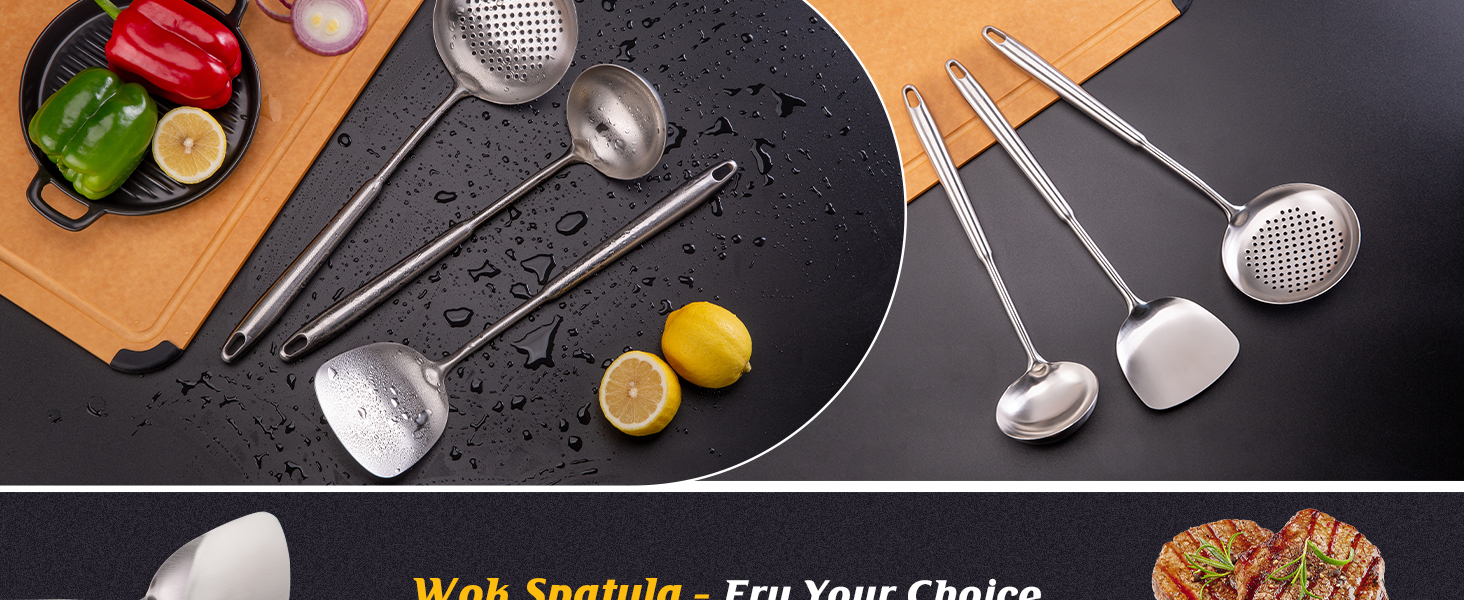 wok spatula set of 3