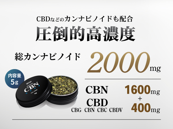 Amazon | CANNACREATE 高濃度 CBNハーブ 5g 2200mg CBN 1600mg
