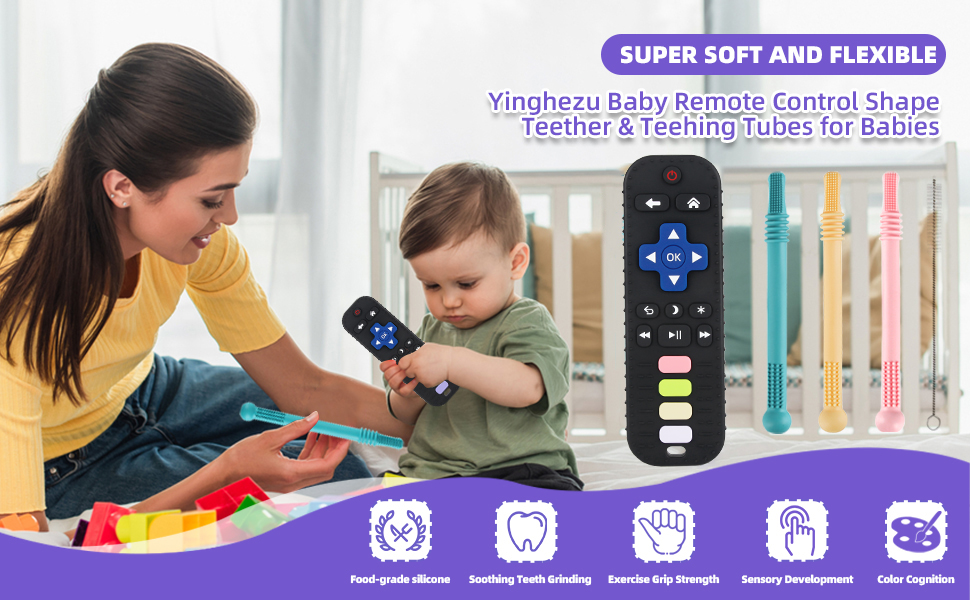 silicone teething sticks for babies 0-6 6-12 12-18 months