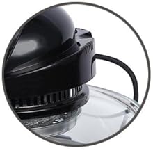 Easily see the cooking progress through the glass bowl.