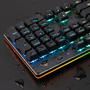 家庭用キーボード Amazon | CHONCHOW ゲーミングキーボード 赤軸 メカニカル RGB