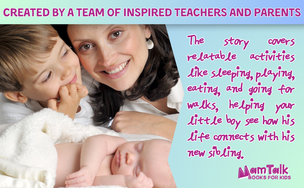 Big Brother Book for 1, 2 and 3 Year Old Toddler Boys by MamTalk Publishing