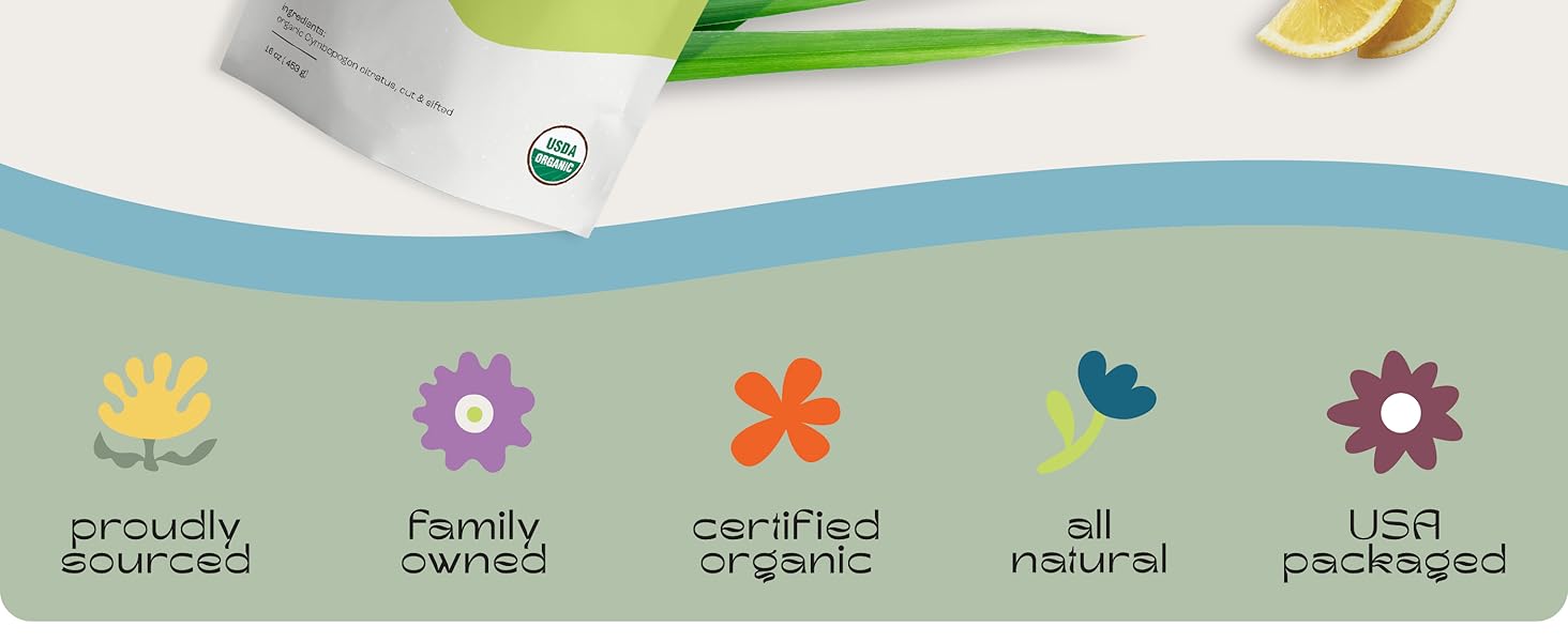 J Mac Botanicals Organic Lemongrass