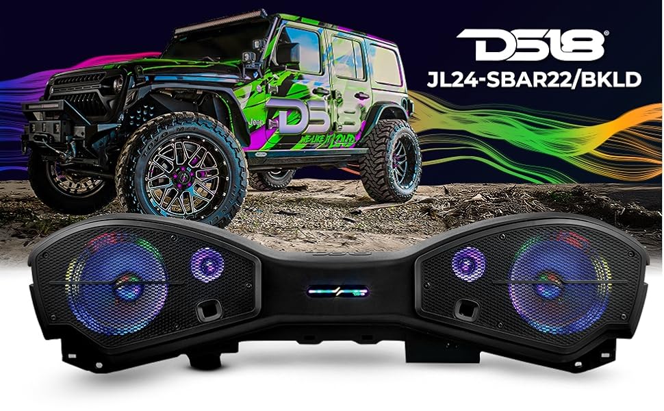 Amazon.com: DS18 JL24-SBAR22/BKLD Loaded Overhead Sound Bar