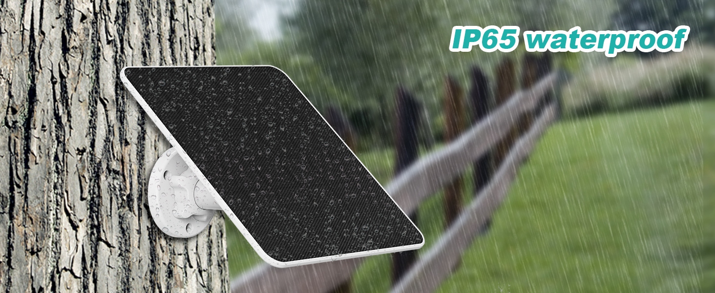 ring camera with solar pane
