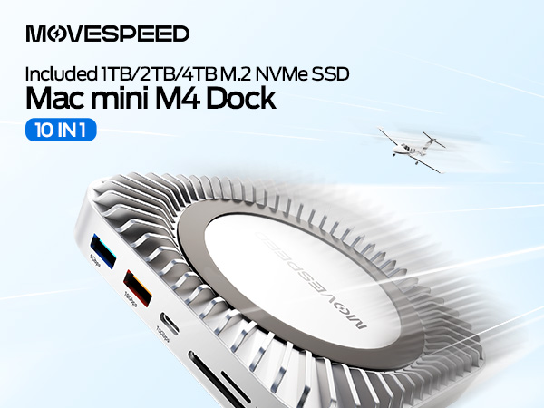 Amazon.com: MOVE SPEED Mac mini M4 Dock with 1TB NVMe SSD