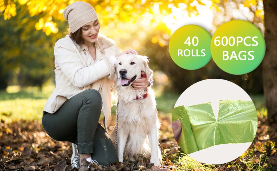 AiTodos 600pcs Dog Poop Bag