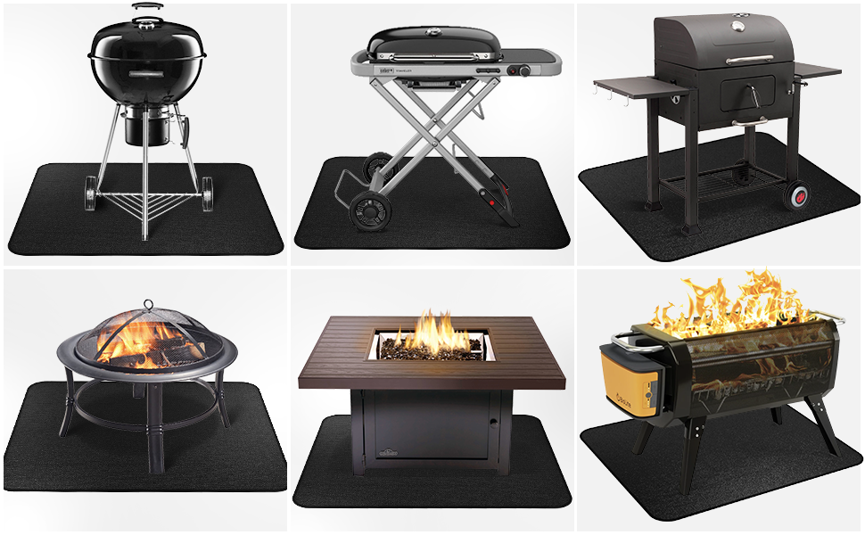 Large Under Grill Mat, 65×38 inches Grill Mats for Outdoor Grill