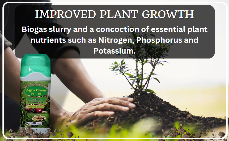 AJ AGRO CHEM N19 Organic Brickweed Fertilizer Liquid Soil Booster