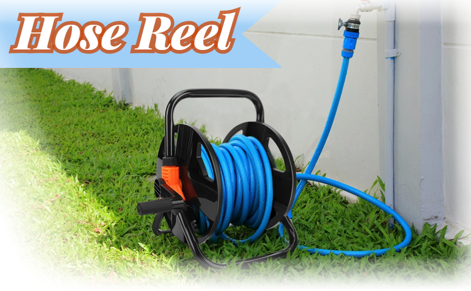 Hose Reel, Portable Garden Hose Reel Cart, Water Hose