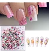 1Box Dried Flowers Nail Art Stickers 12 Colors Dry Flowers Mini Real Natural Flowers Nail Decals ...