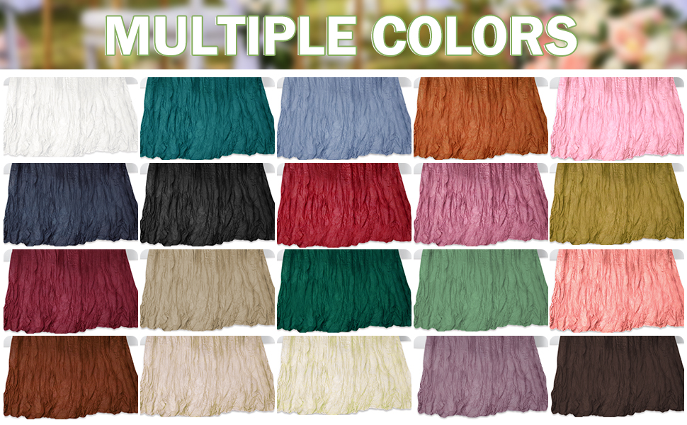 12 Pack 10ft Long Cheesecloth Table Runners, Rustic Boho