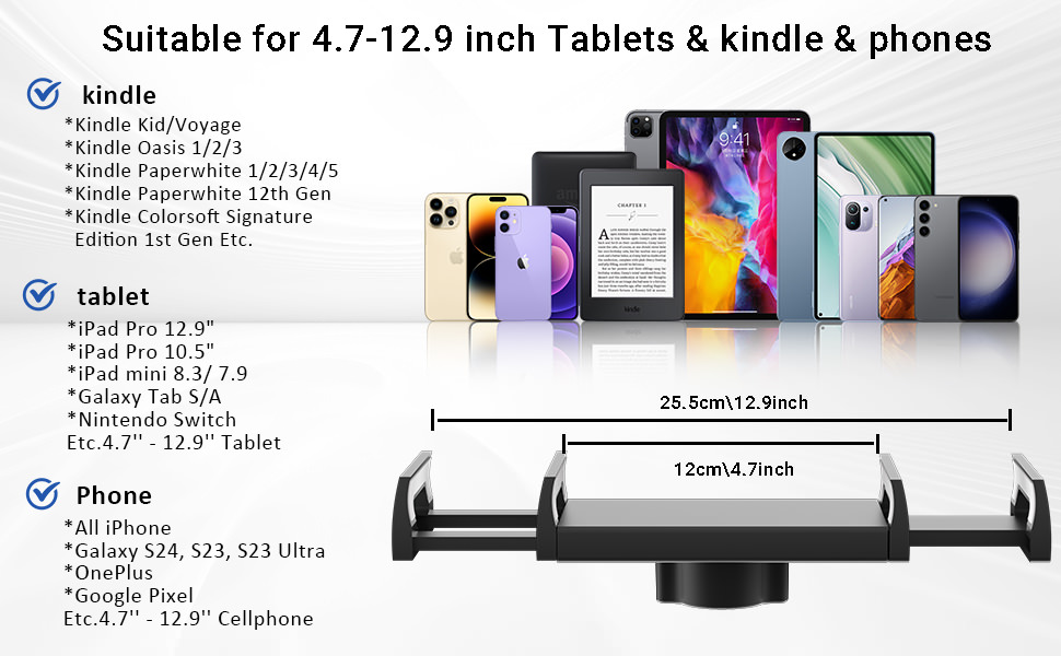 Suitable for 4.7-12.9 inch Tablets kindle phones