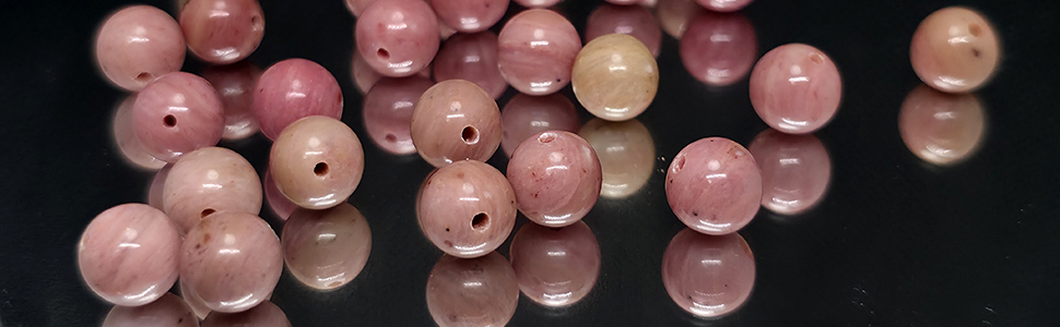 real natural beads Dangling Earring Rhodonite