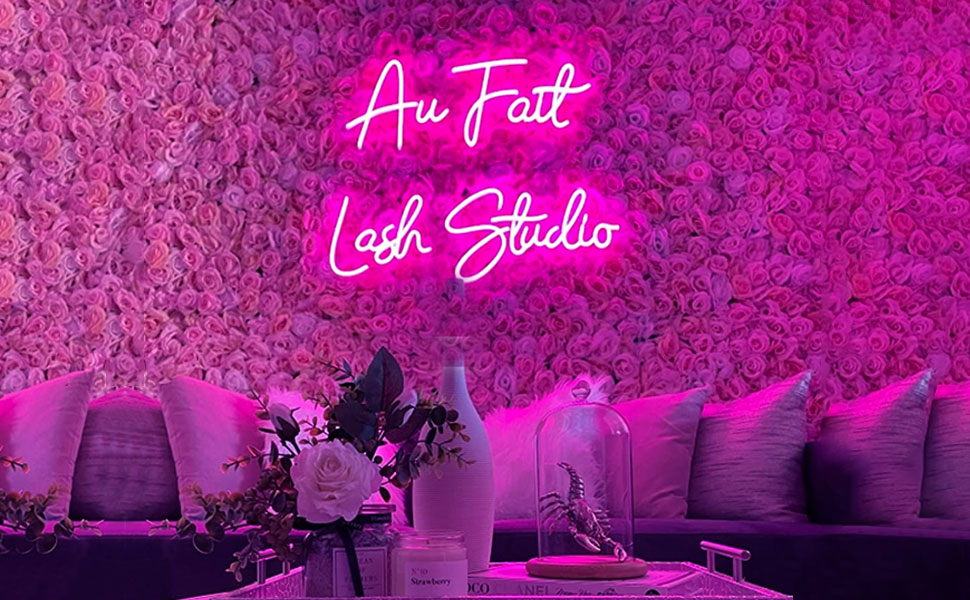 WMAT Custom LED Neon Signs for Bedroom Wall Personalized Neon Signs (1