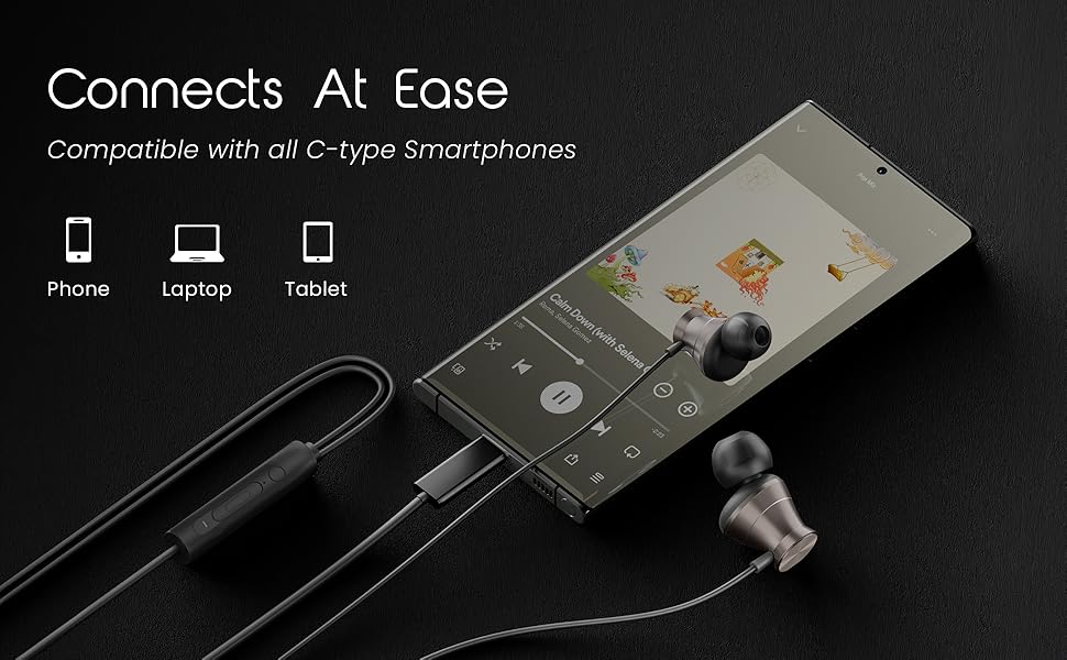 type c earphones